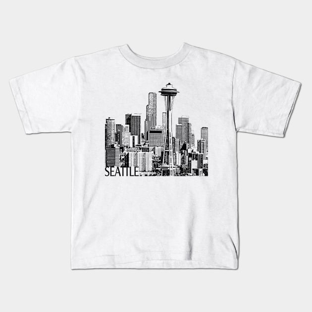 Seattle Kids T-Shirt by TravelTs